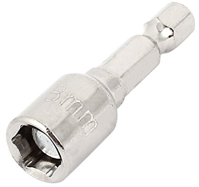 Sourcingmap Gray 8mm Width Head Screwdrivers Magnetic Hex Socket Bit