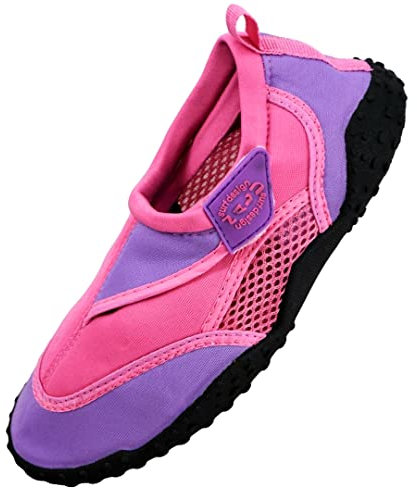 Boys Girls Mens Womens Surf Aqua Shoes Beach Swim Water Shoes Wetsuit Socks (UK 7, Pink)