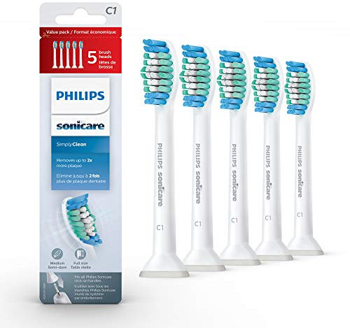 Philips Sonicare HX6015/03 Simply Clean Brush Head by Philips Sonicare