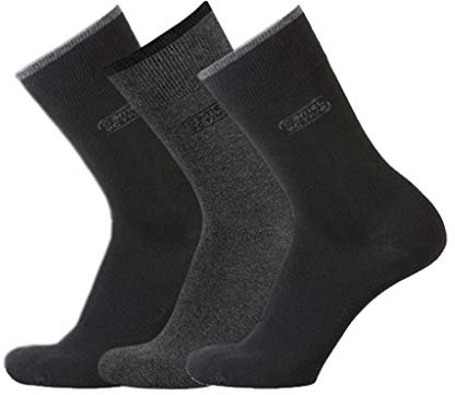 camel active Geschenkbox Herren Socken schwarz 3er Pack uni basic black, SockSizes:43-46
