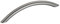 Möbelgriff BUE BA 128 mm silber lackiert Küchengriff Schubkastengriff Bogengriff von SO-TECH®