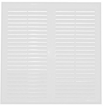 White Air Vent Grille 14 x 14 / 350mm x 350mm Wall Ventilation Cover Louvre