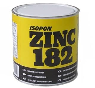 U-POL 2 x Davids Zinc 182 Isopon Anti-rust Grey Primer 1 Litre