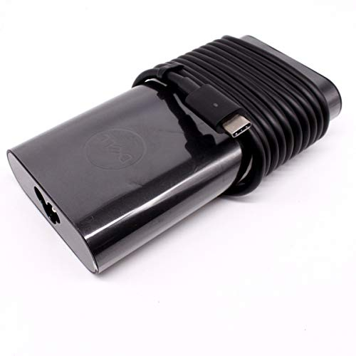 Genuine 20V 4.5A 90W DELL Original USB-C Adapter For DELL XPS 12 9250 13 9360 9365 15 9560 Laptop Battery Charger Power Supply Compatible DP/N: TDK33 59TVW Type-C Adaptor PSU + UK Mains Cable