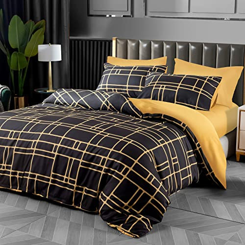 Pamposh Housse de Couette 240x260cm - Housse de Couette Microfibre Ultra Douce 240x260cm avec Taie d'oreiller, Parure de Lit en Microfibre avec Fermeture Éclair