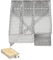 ECD Germany Kaltraucherzeuger aus Edelstahl mit 3 Kammern für Sparbrand, 20x12,5 cm, Kaltrauchgenerator zum Kalträuchern und Smoken im Räucherofen, Kugelgrill, BBQ, Food Smoker, Cold Smoke Generator
