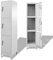 YITHOPI Schließfachschrank,Spind ​Metallschrank Umkleideschrank Metallspind Lagerschrank Mehrzweckschrank,für Umkleideräume,Büro,Schule,mit 3 Fächern 38 x 45 x 180 cm