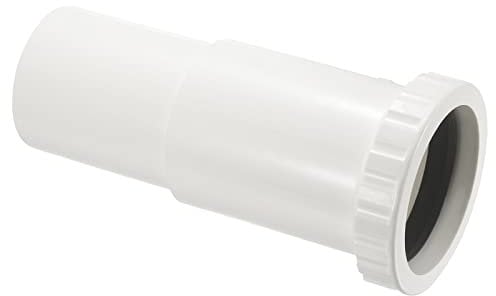 PATIKIL 110mm/4.33 Extension Tube Tailpiece Drain Pipe PVC Connector Joint for 110mm OD Pipe Connect, White