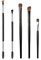 zoerbufan Pennello Sopracciglia 5 Pezzi,Pennelli per Trucco Occhi Professionali,Set di pennelli per sopracciglia, Pennello Sopracciglia Professionale,Pennello Angolato,Eyeliner Brush