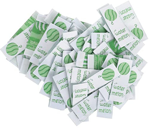 TEHAUX 100st Zubehör Für Sommerfrucht-stoffetiketten Kleideretiketten Selber Machen Diy-kleidungsetiketten Fruchtschuhanhänger Etiketten Für Kleidung Schuhetikett Jacken-tags Sache Weben