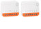 Mini R4 Interruptor WiFi inteligente de 2 vías, con función de temporizador, interruptor Mini R4, control remoto de aplicación, control de voz, modo de bricolaje, función de temporizador, 2 unidades