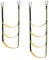 QENETY 5 Steps & 3 Steps Boat Rope Ladder, Folding Removable Assist Boarding Ladder for Sailboat, Kayak, Inflatable Boat, Motorboat