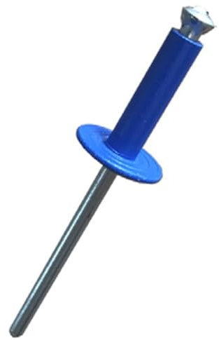 250x Remaches de Flor Ala Ancha Azules 4,8 x 18mm.