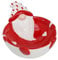 MAZZEO CHRISTMAS Ciotola Natalizia in Ceramica con Gnomo 10x16x14 cm