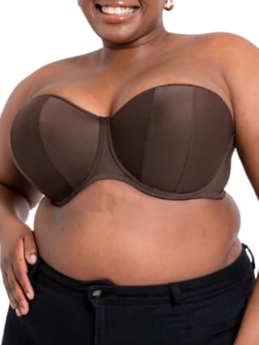 Curvy Kate Strapless Multiway Bra Luxe Underwired Womens Ladies Underwear Lingerie Caramel Cup Size 38GG