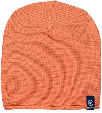 Salzhaut Damen Mütze Kop - Warme Beanie Strickmütze in Coral
