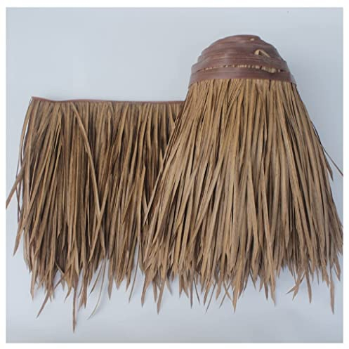 Palm Thatch Rolle Palm Thatch Runner Rolle Mexican Style Stroh Dach Thatch Dächer Entenrollo Gras Für Tiki Bar Hütte Garten Terrasse Schirm Abdeckungen Zaun Party (Color : Yellow b, Size : 0.5x2m/1.