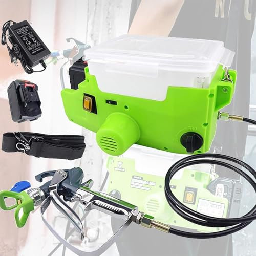 1.7l Pulverizador Airless PortáTil BateríAs Li-Ion 500w Pulverizador De Pintura De Alta PresióN Herramientas De PulverizacióN Mochila Pistola Pulverizadora EléCtrica.,2XBattery