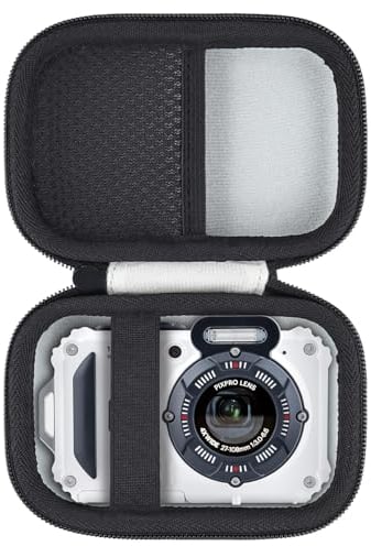 Aenllosi Hard Travel Housse Compatible avec l'appareil Photo Numérique Kodak PIXPRO WPZ2,Housse de Protection pour Kodak Appareil Photo Etanche (Gris Argenté)