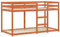 QJBSAVVA Outdoor Bett Bettrahmen Palettenbett Gartenbett - Etagenbett Wachsbraun 90x190 cm Massivholz Kiefer für Gästezimmer Schlafzimmer Loft Außenbereich