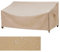 F&J Outdoors Garten Sofa Abdeckung Wasserdicht 147x89x64/89cm Patio Abdeckungen für Outdoor-Möbel Gartenbank Abdeckungen 2 Sitzer Hohe Dichte Beige Heavy Duty Stuhl Abdeckung Wetterfest