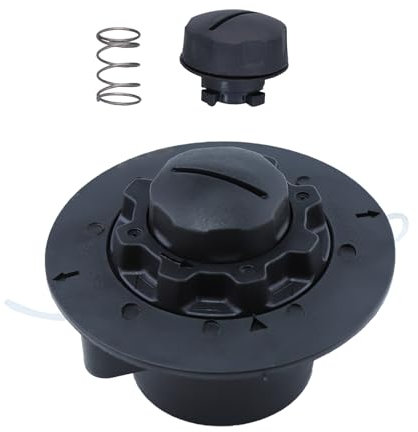 Mtanlo Tête de Coupe pour Stihl FS38 FS40 FS45 FS50 FSE60 FSE71 FSE81 TE600 TE700 TE1000 Auto Cut C5-2 4006 710 2105, Tête de Coupe avec Capuchons à Vis et Ressort 4006 710 4001