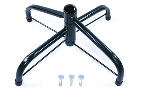 Ruhnjyg Supporto per albero di Natale, 40/50/60 cm, supporto pieghevole in ferro per albero di Natale, base in metallo con 3 viti a pollice, 1 telaio in ferro, 4 robuste gambe in metallo, 50 cm