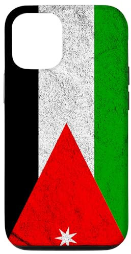 Hülle für iPhone 12/12 Pro Jordan Flag Colours Jordanian Gift for Jordanians