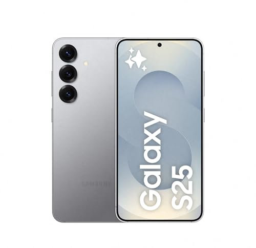 Samsung Galaxy S25 512GB Teléfono Móvil con IA, Galaxy AI, 12GB RAM, Cámara 50MP, Dual SIM, IP68, Garantía del Fabricante 3 Años + 1 Año Extra, Color Gris (Versión Española)