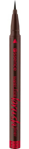 essence fine brush liner waterproof, Eyeliner, Nr. 02, Braun, langanhaltend, schnelltrocknend, sofortiges Ergebnis, vegan, wasserfest, ohne Mikroplastikpartikel, ohne Parfüm, 1er Pack (0.7g)