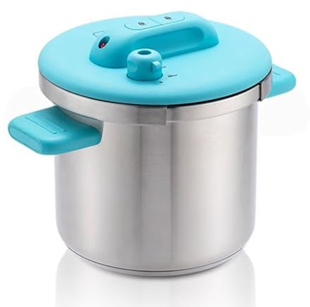 Vituord Pressure Canner and Cooker, 304 Stainless Steel Instant Cook Pot, 7L/22cm Food Steamer, with Adjustable Exhaust Valve, Dual Handle, for Works On All Cooktops