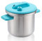 Vituord Pressure Canner and Cooker, 304 Stainless Steel Instant Cook Pot, 7L/22cm Food Steamer, with Adjustable Exhaust Valve, Dual Handle, for Works On All Cooktops