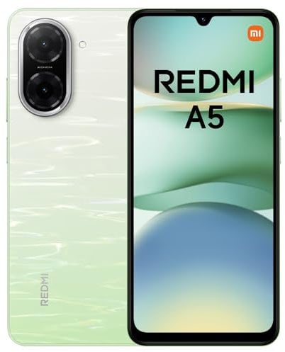 Xiaomi Redmi A5 Smartphone – 3GB+64GB, 6.52 HD+ Display, 5000mAh Battery, Android 13 Go Edition, Dual SIM – Green