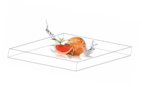 HBALDTEDC Acrylic Photography Dynamic Shallow Water Tank， Photography Acrylic Tray Shallow Water Tank Storage Box Multiple Sizes(40x80x5cm/15.7x31.5x2in)