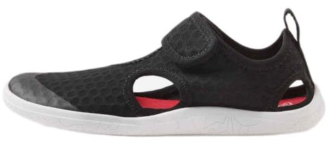 Reima Rantaan 5400067C-9990 Barefoot Sandalen für Kinder – Ultraleicht & Flexibel – Barfußschuhe mit breiter Zehenbox – Schnelltrocknend & Vegan – Black – Schwarz