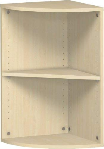 Gera Möbel S-342010-AH Eckabschlussregal Mailand 2 OH mit Standfüßen, 40 x 40 x 75,2 cm, ahorn