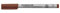 STAEDTLER Universalstift Lumocolor non-permanent, braun, feucht abwischbar, für fast alle Oberflächen, Linienbreite ca. 0,4 mm, 10 braune Folienstifte im Kartonetui, 311-7