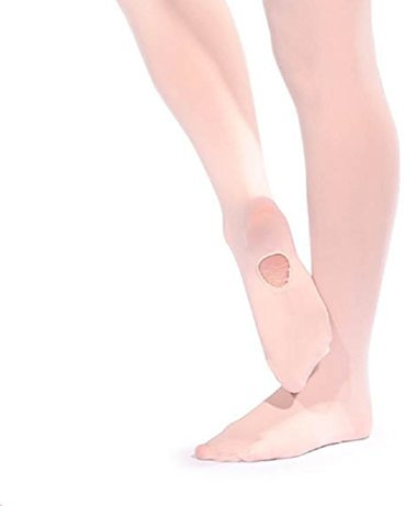 Collant rosa convertibile per danza classica da donna e ragazza, rosa, L