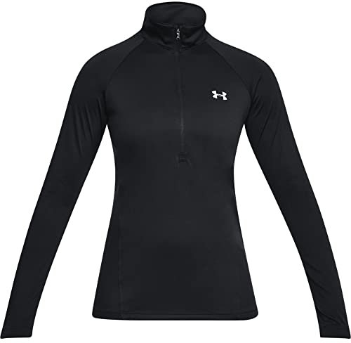 Under Armour Women Tech Half Zip Top Womens Black 14 (L)