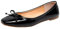Jamron Women Lovely Bow Tie Ballerinas Comfy Square Toe Ballet Flats Slippers Pumps Dolly Shoes Black SN02911 UK5