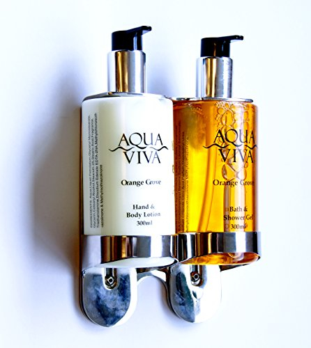 Mellcrest Hand Wash Holder/Stainless Steel Double Wall Bracket/Bathroom Holder