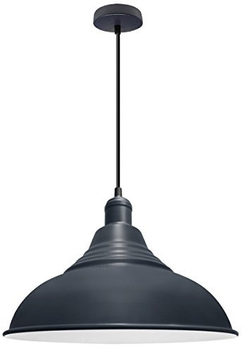 Long Life Lamp Company Modern Industrial Style Metal Ceiling Light Pendant Shade Retro Lampshade M0021 Vintage Ceiling Light Shade Metal Dark Blue