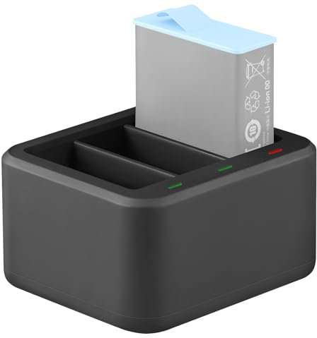 GeeKam Caricabatterie a 3 canali per GoPro Hero 9 10 11 12, completamente compatibile con GoPro Hero 9 10 11 12 batteria