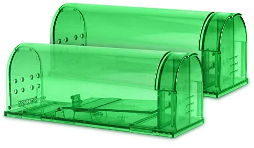 Navaris 2X piège à Souris Vivante - Set Attrape Souris et Petit Rat - Souricière Capture Petits rongeurs sans Tuer - pour Maison et Jardin