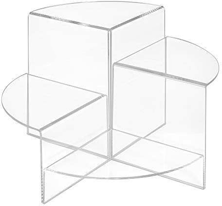 4er Set Dekopodeste in 50, 100, 150 und 200mm Höhe, aus glasklarem Acrylglas/Warenpodest/Warenträger/Verkaufsständer/Dekowinkel/Präsentationsdisplay - Zeigis®