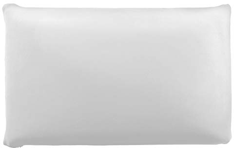 Edda Lux Bezug passend für SIEBENSCHLÄFER Kissen, 72 x 42 cm und für MaxxGoods Nackenstützkissen, 70 x 42 cm, Jersey Kissenbezug mit Reißverschluss, aus 100% Baumwolle, in Weiß