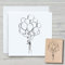 NEWSTAMPS Stempel Ballonbündel Motivstempel aus Holz & Gummi zum Karten und Geschenke basteln, Holzstempel für Scrapbook, Textilstempel, Deko, Freunde
