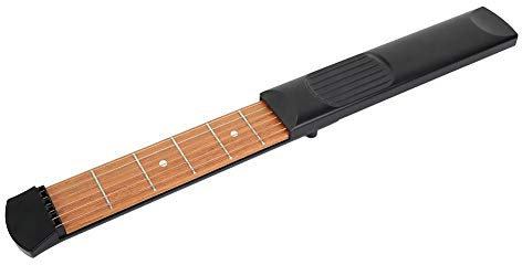 Rodipu Einstellbare, langlebige, tragbare Mini-Pocket-Gitarrenübung, Pocket-Gitarren-Übungs-Saitenwerkzeug, für das Handtraining Gitarrenliebhaber-Gitarrenanfänger