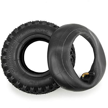 L-faster 200 x 50 Off-Road-Reifen und Schlauch, 20,3 cm, Mountain-Reifen und Luftschlauch für Mountain-Scooter und Mountain-Skateboard, pneumatisches Rad (Innenschlauch + Außenreifen)