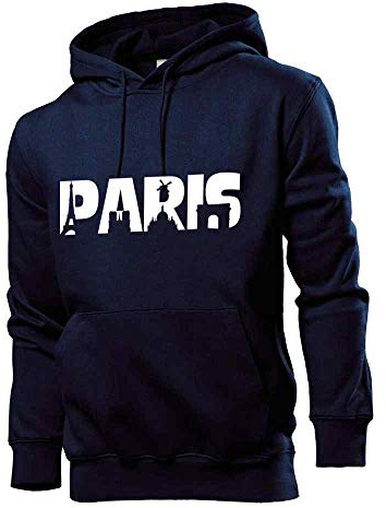 Generisch Paris Skyline Männer Hoodie Sweatshirt